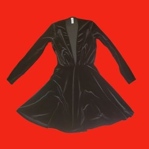 American Apparel Black Velvet Dress